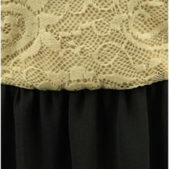 Libian NWOT Black and White Two Toned Spanish Lace Strapless Dress Size 1X - Picture 2 of 5